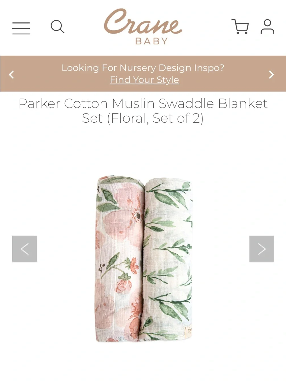 Muslin Swaddle Blanket Set